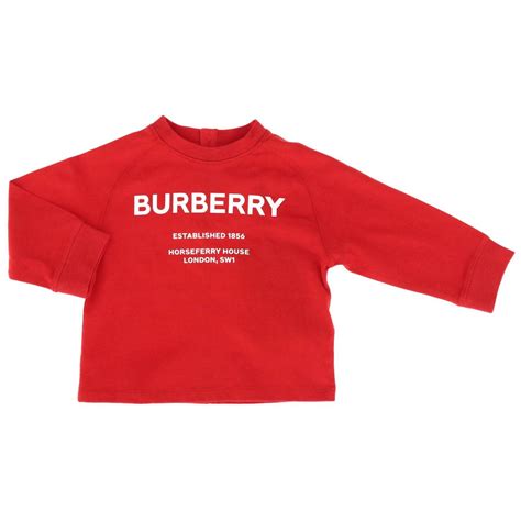 red newborn burberry shirt|Burberry baby clothes for boys.